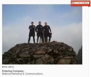 Epic 2012 Commendation at Drum Marketing Awards