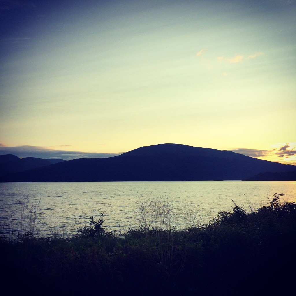 Sunset over Loch Lomomd