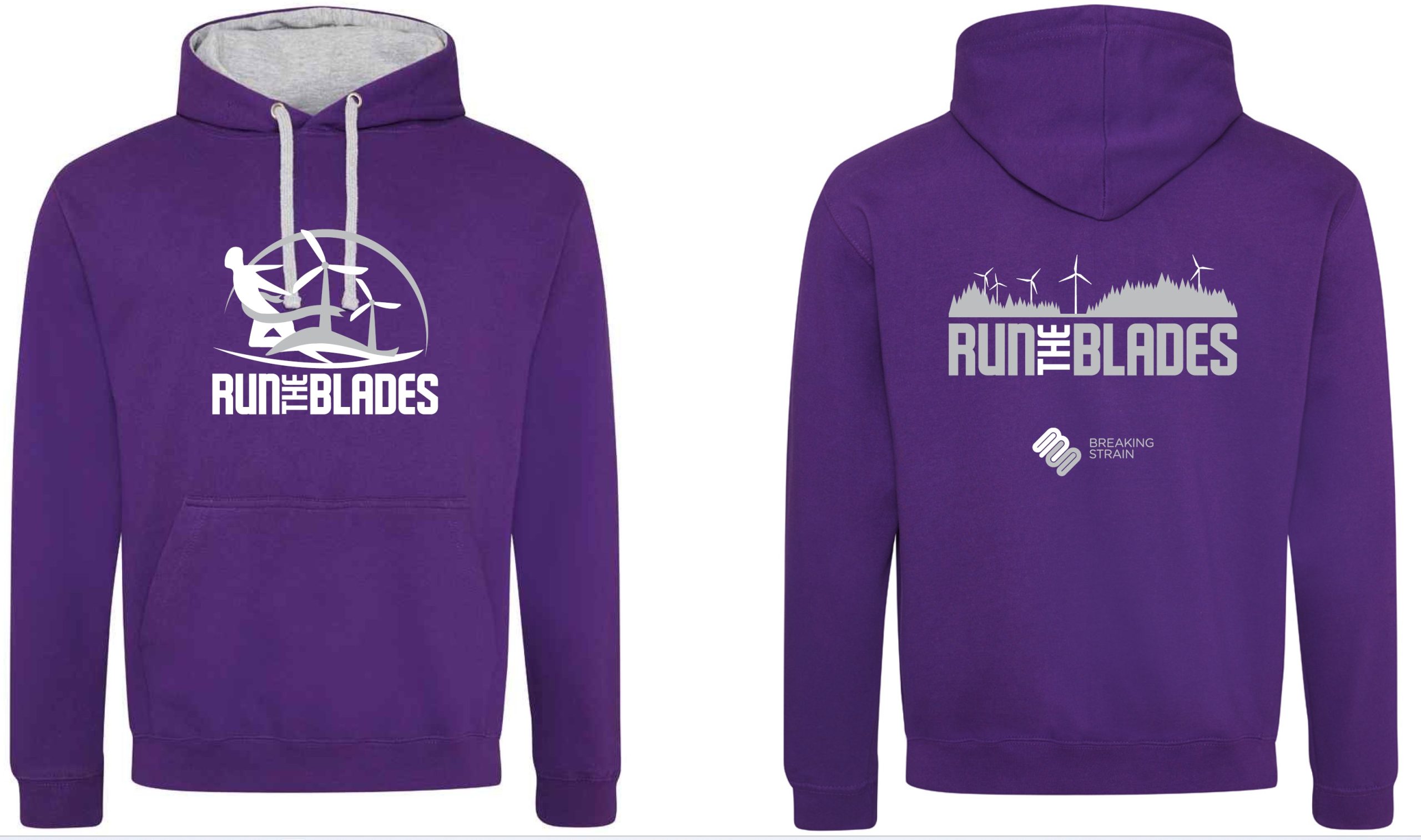 Run the Blades Purple hoodie - 2023 - Unisex - Breaking Strain